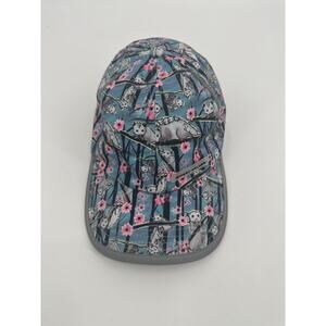 Sipsey Wilder Opossum Blossom print hat Pink & Blue Adorable